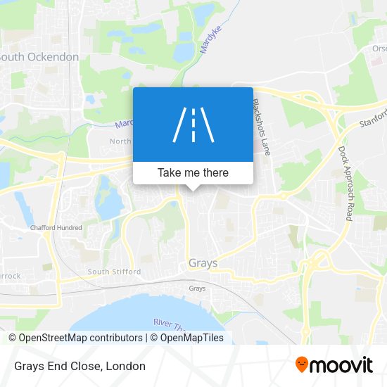 Grays End Close map