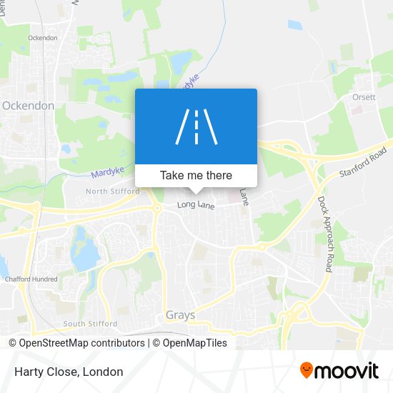 Harty Close map