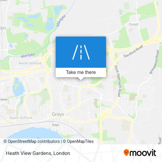 Heath View Gardens map