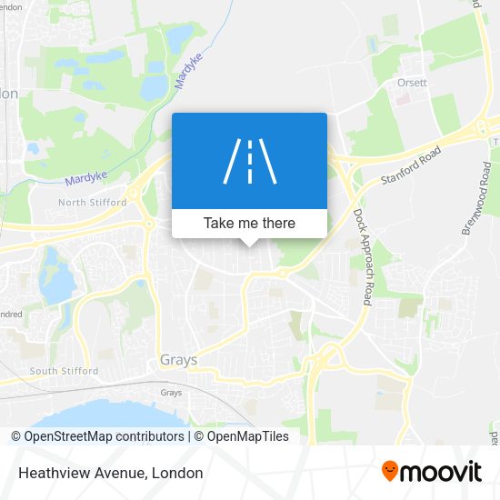 Heathview Avenue map