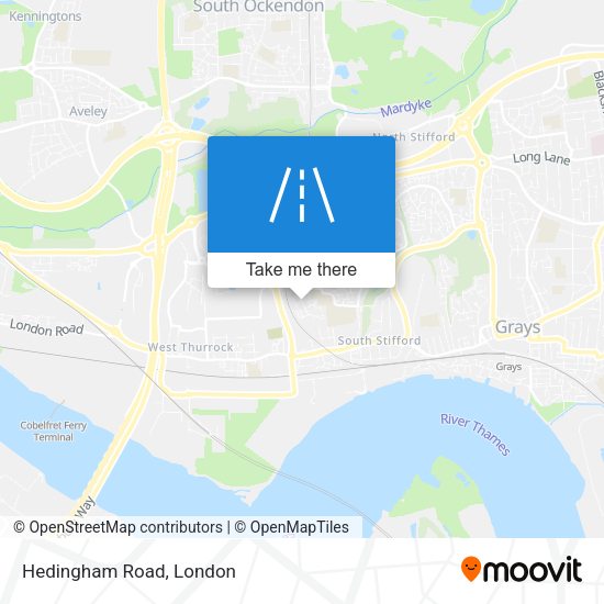 Hedingham Road map