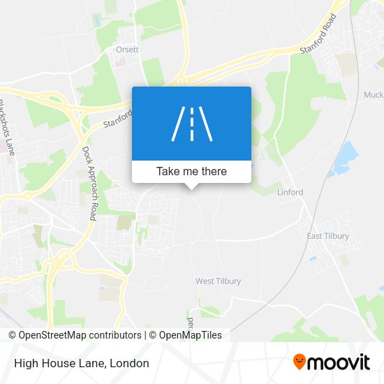 High House Lane map