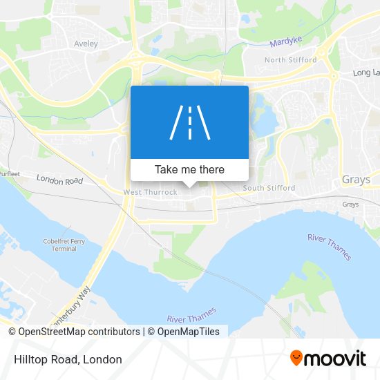 Hilltop Road map