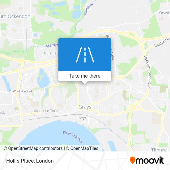 Hollis Place map