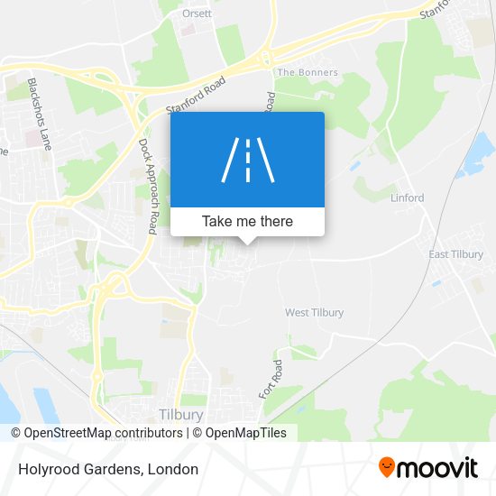 Holyrood Gardens map