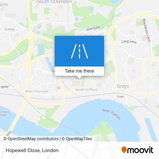 Hopewell Close map