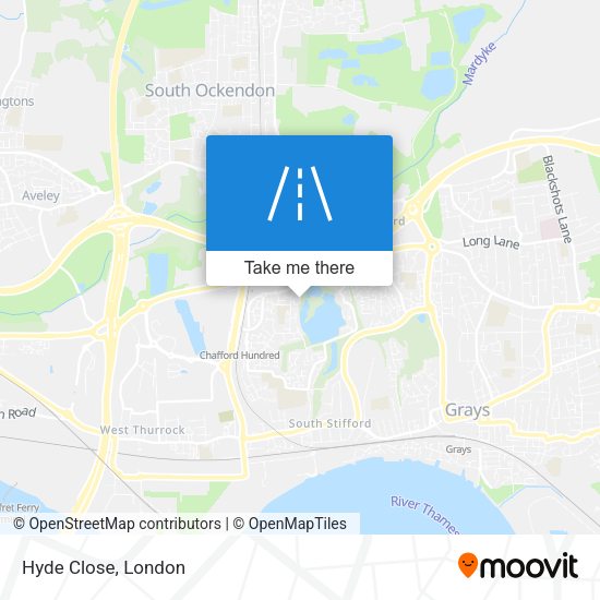 Hyde Close map