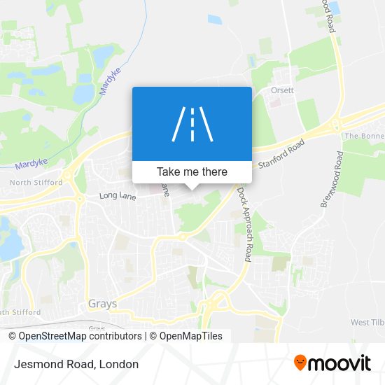 Jesmond Road map
