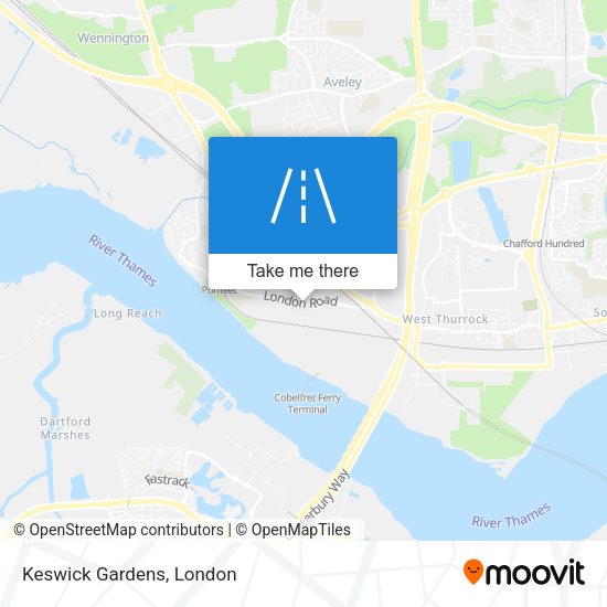 Keswick Gardens map