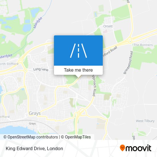 King Edward Drive map
