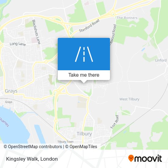 Kingsley Walk map