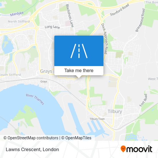 Lawns Crescent map