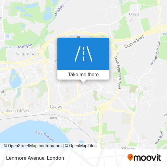 Lenmore Avenue map