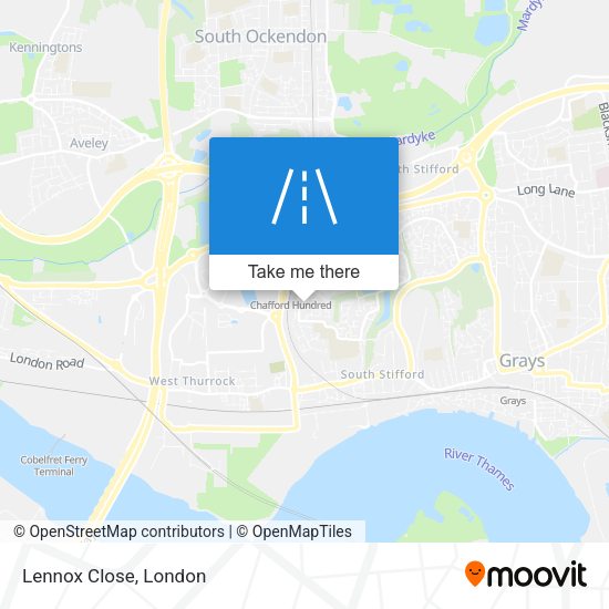 Lennox Close map
