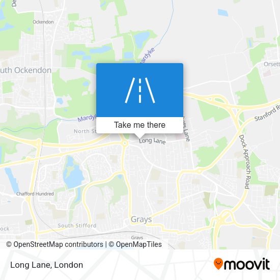 Long Lane map