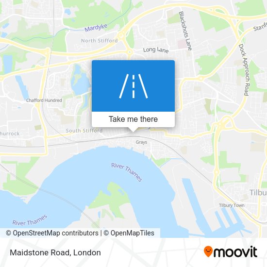 Maidstone Road map