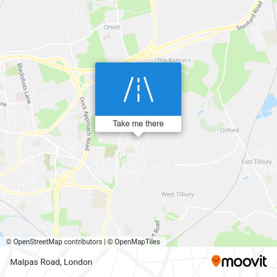 Malpas Road map
