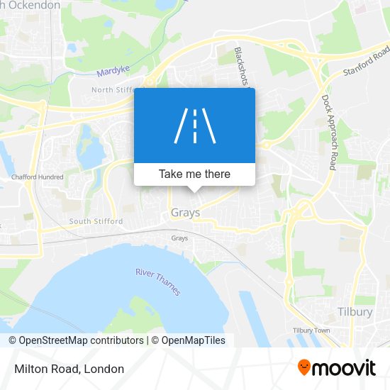 Milton Road map