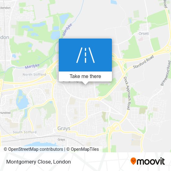 Montgomery Close map