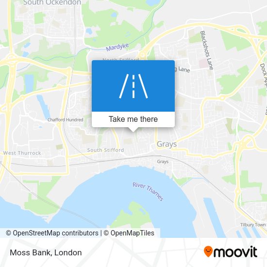 Moss Bank map