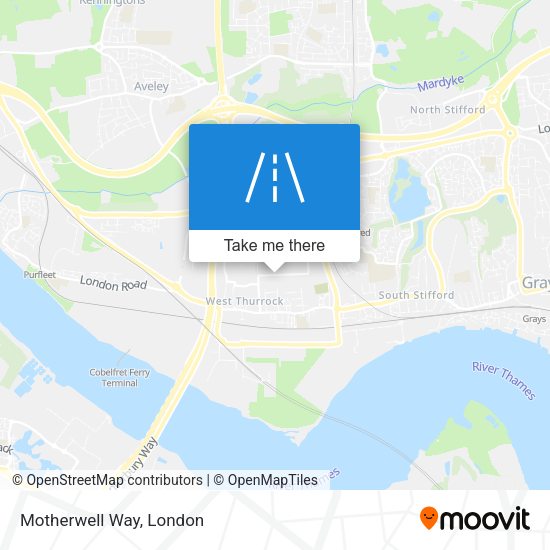 Motherwell Way map