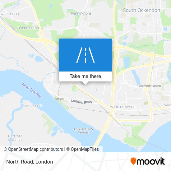 North Road map