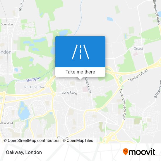 Oakway map