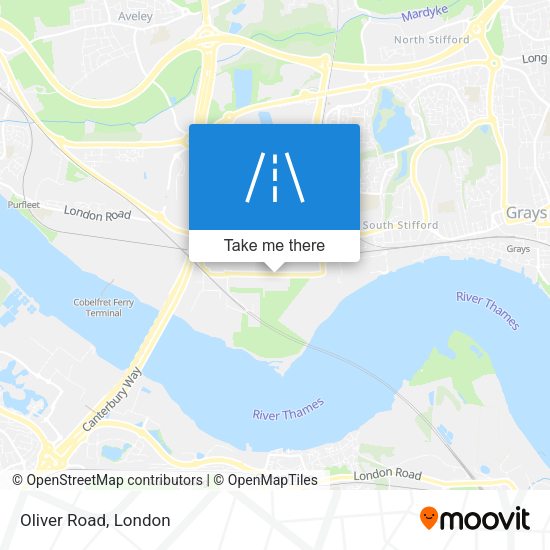 Oliver Road map