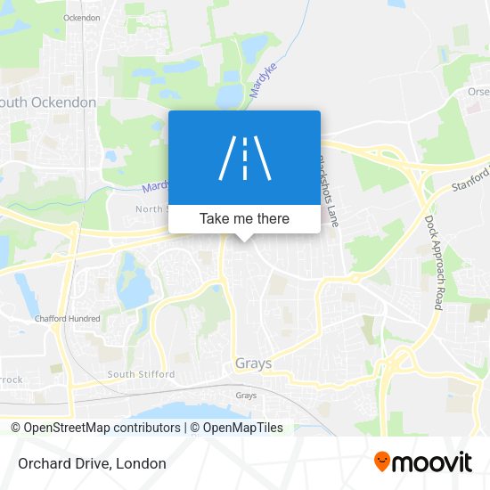 Orchard Drive map