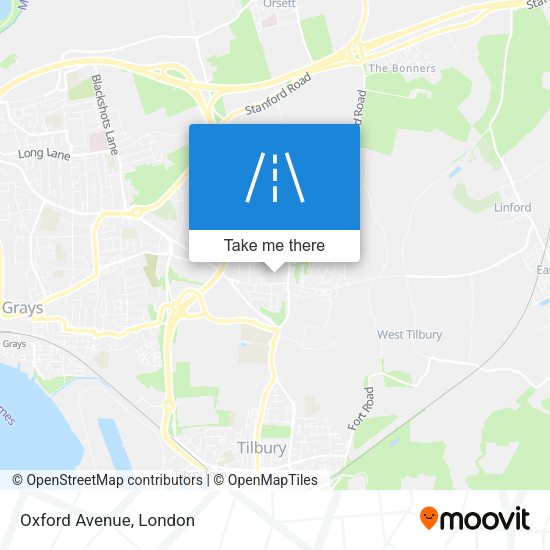 Oxford Avenue map