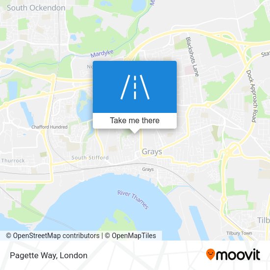 Pagette Way map
