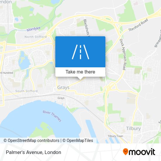 Palmer's Avenue map