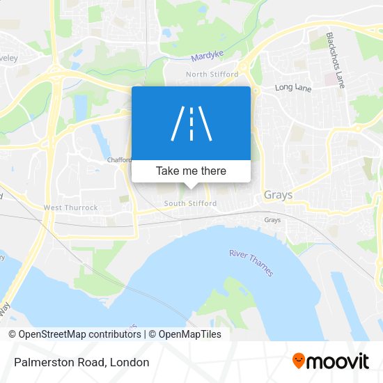 Palmerston Road map