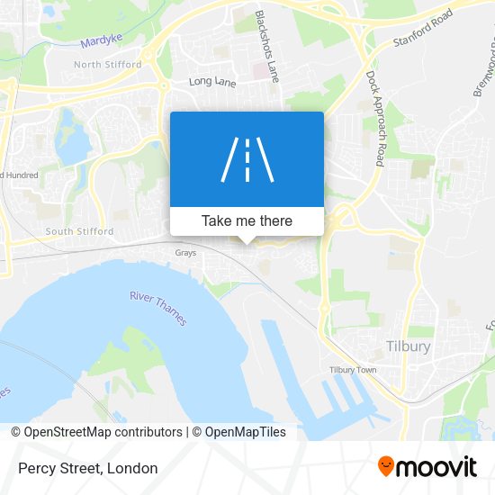 Percy Street map