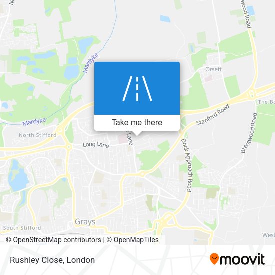 Rushley Close map