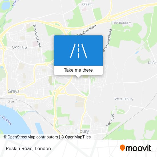Ruskin Road map