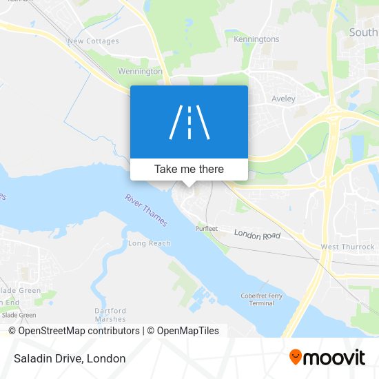 Saladin Drive map