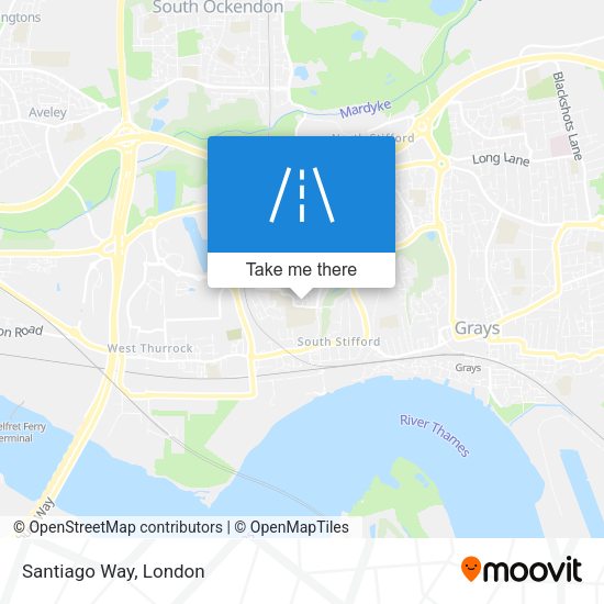 Santiago Way map