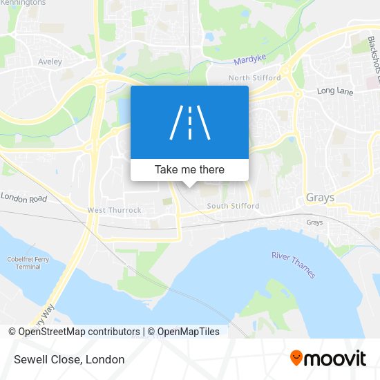 Sewell Close map