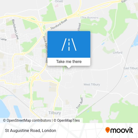 St Augustine Road map