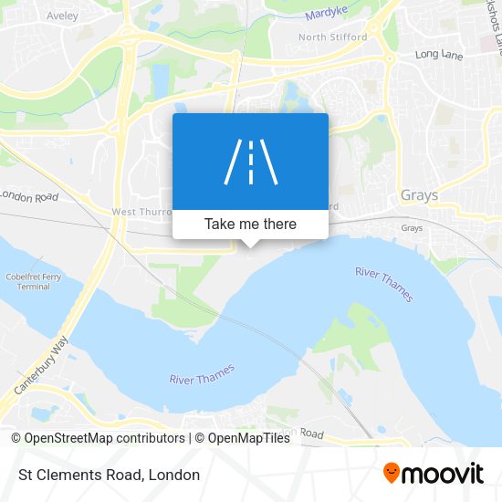 St Clements Road map