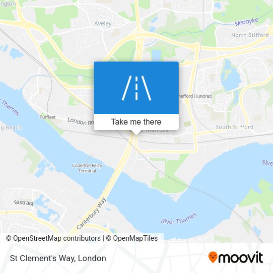 St Clement's Way map