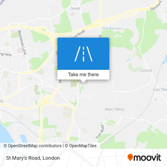 St Mary's Road map
