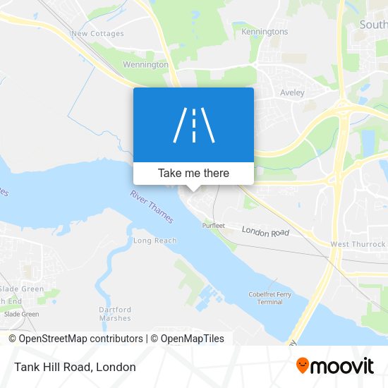 Tank Hill Road map