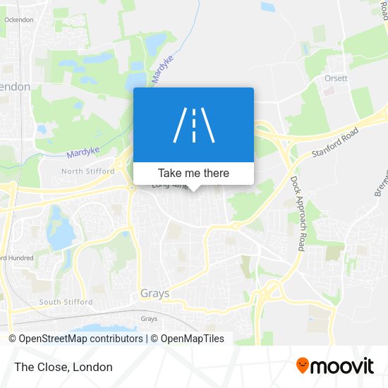 The Close map