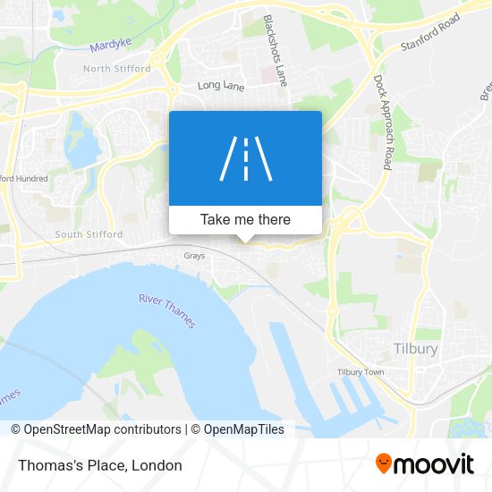 Thomas's Place map