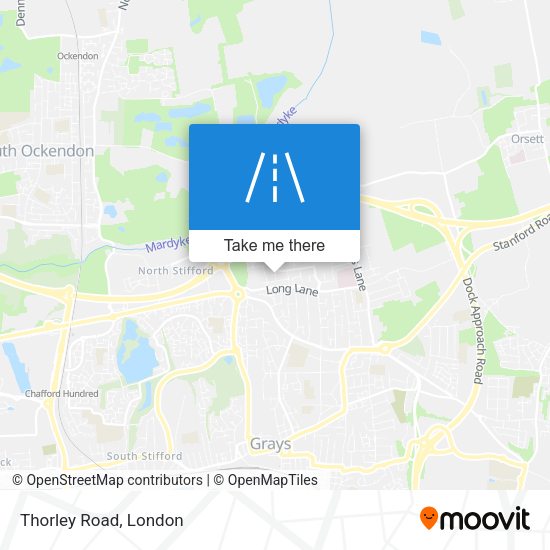 Thorley Road map