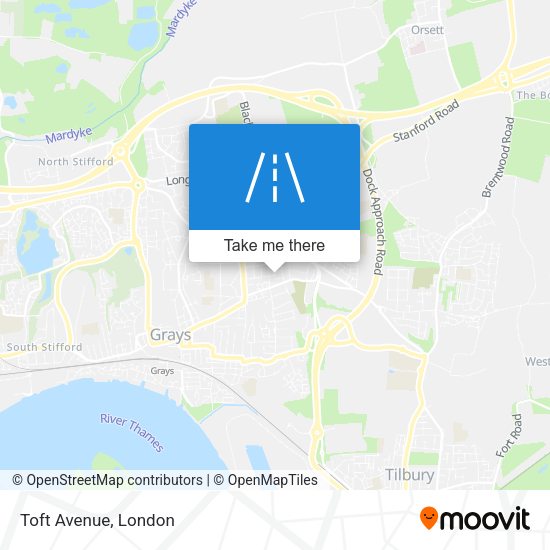 Toft Avenue map