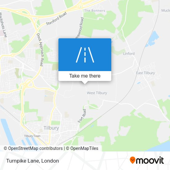 Turnpike Lane map