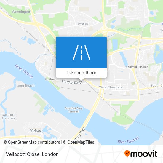 Vellacott Close map